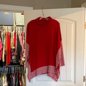Red Striped Women's Top